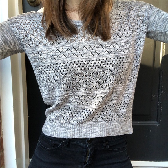 I jeans by Buffalo sparkle low high crop sweater - Picture 3 of 16